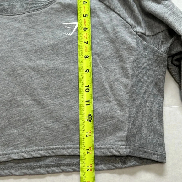Gymshark Cropped Training Long Sleeve Sweater Shirt Womens Size Medium - Picture 6 of 8